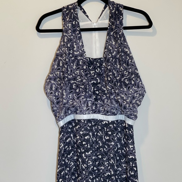 Yigal Azrouel Ombre Paisley Georgette 100% Silk MAXI Dress Gown. - Picture 6 of 11